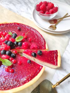 tarta de queso con frutos rojos 2